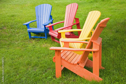 Adirondack Chairs © V. J. Matthew