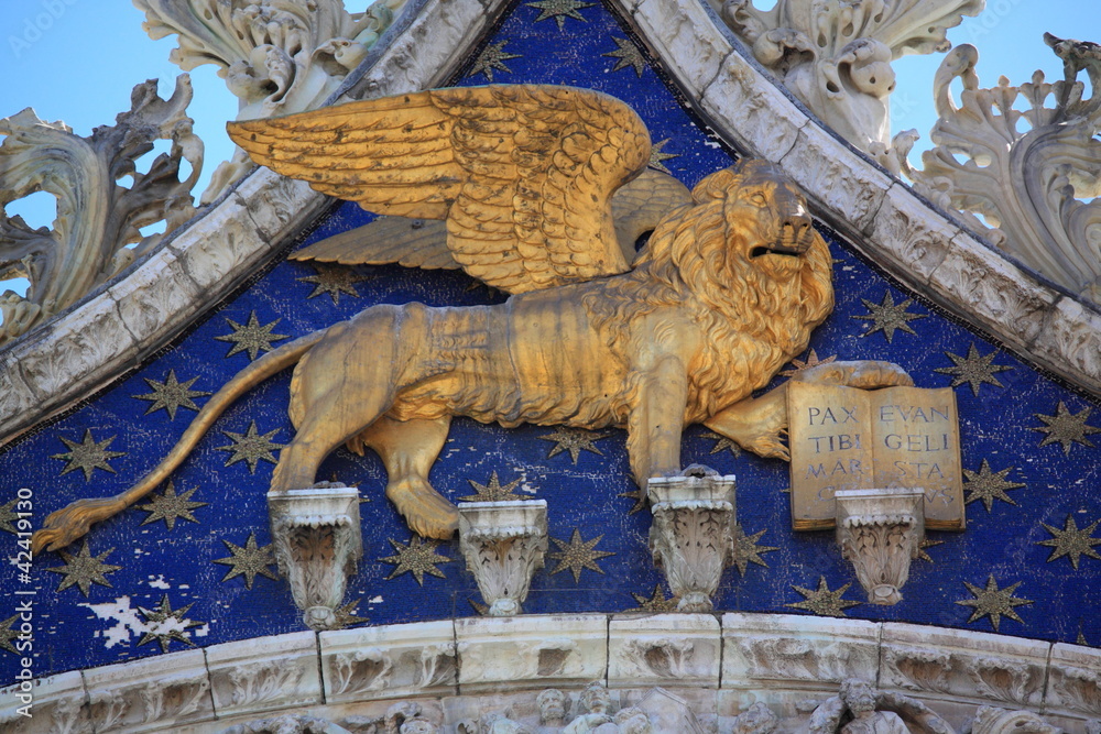 Fototapeta premium leone della basilica di San Marco, Venezia