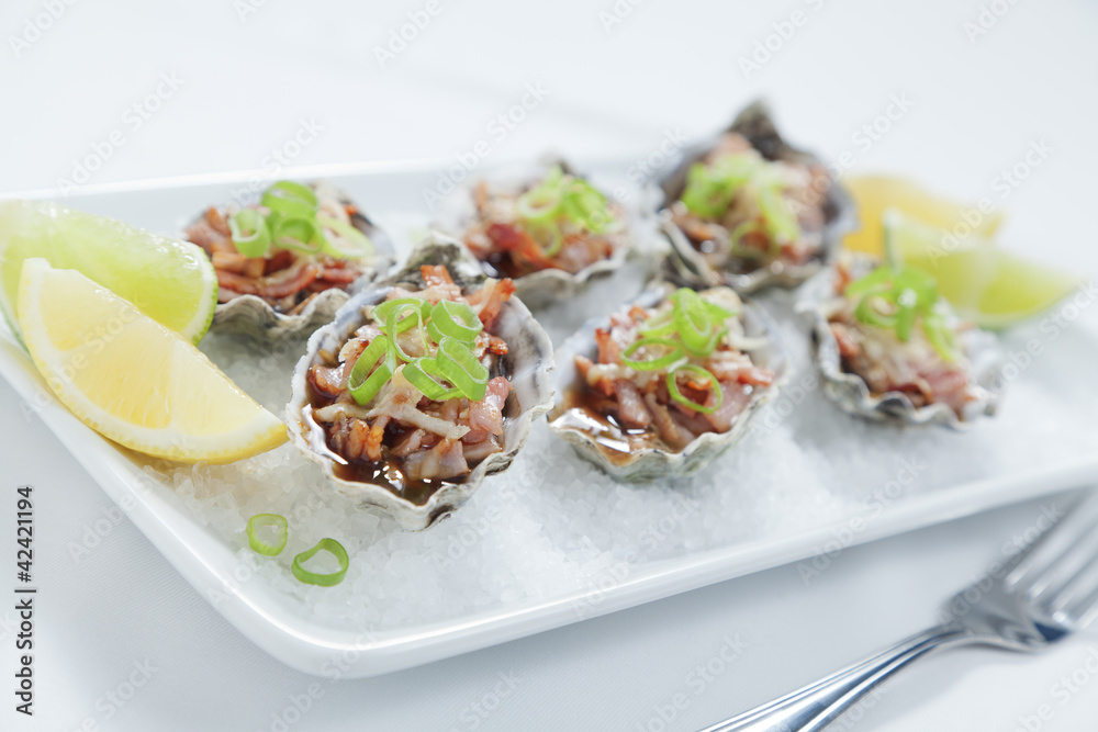 Oven baked oysters kilpatrick Oven baked oysters kilpatrick