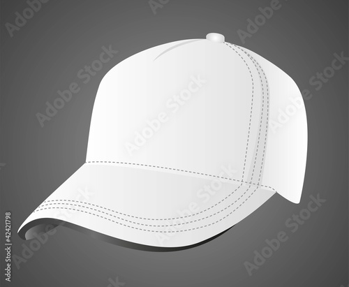 illustration of white cap