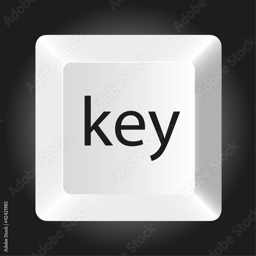 computer white key