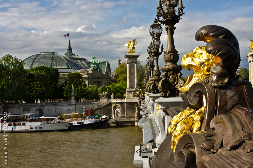Paris's Pont Alexandre III and Grand Palais
