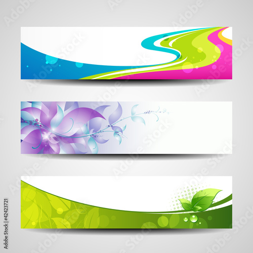 Banner headers background vector