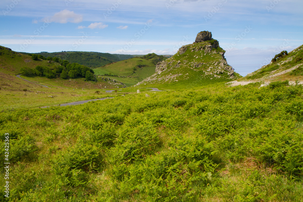 Near Lynton Devon is the Valley of the Rocks