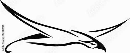 Tribal bird / vector tattoo