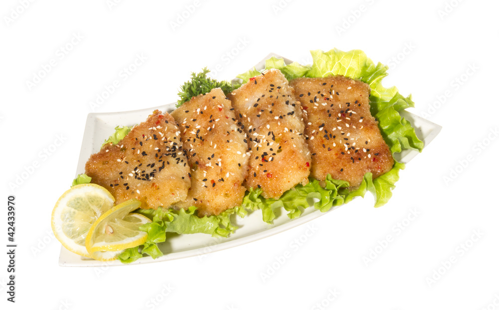 Roasted fish with lemon Roasted fish with lemon