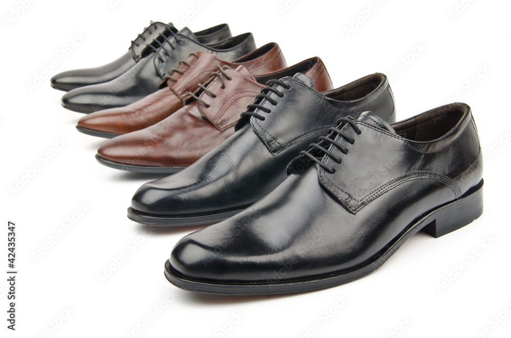 Male shoes in fashion concept Male shoes in fashion concept