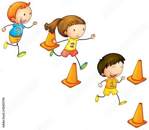 running kids