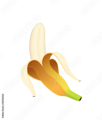banana isolated on white