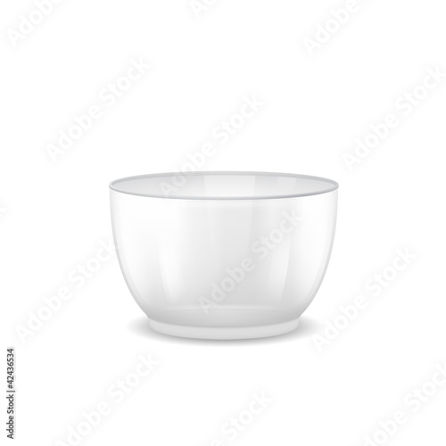 large glass salad bowl with a deep-bottomed