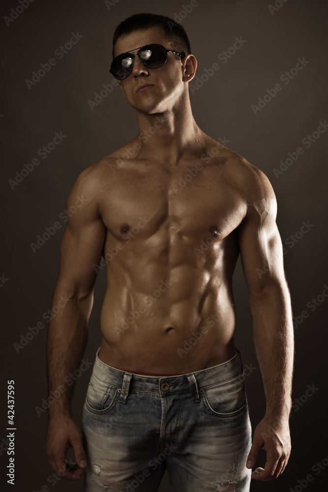 Fototapeta premium Muscular young man