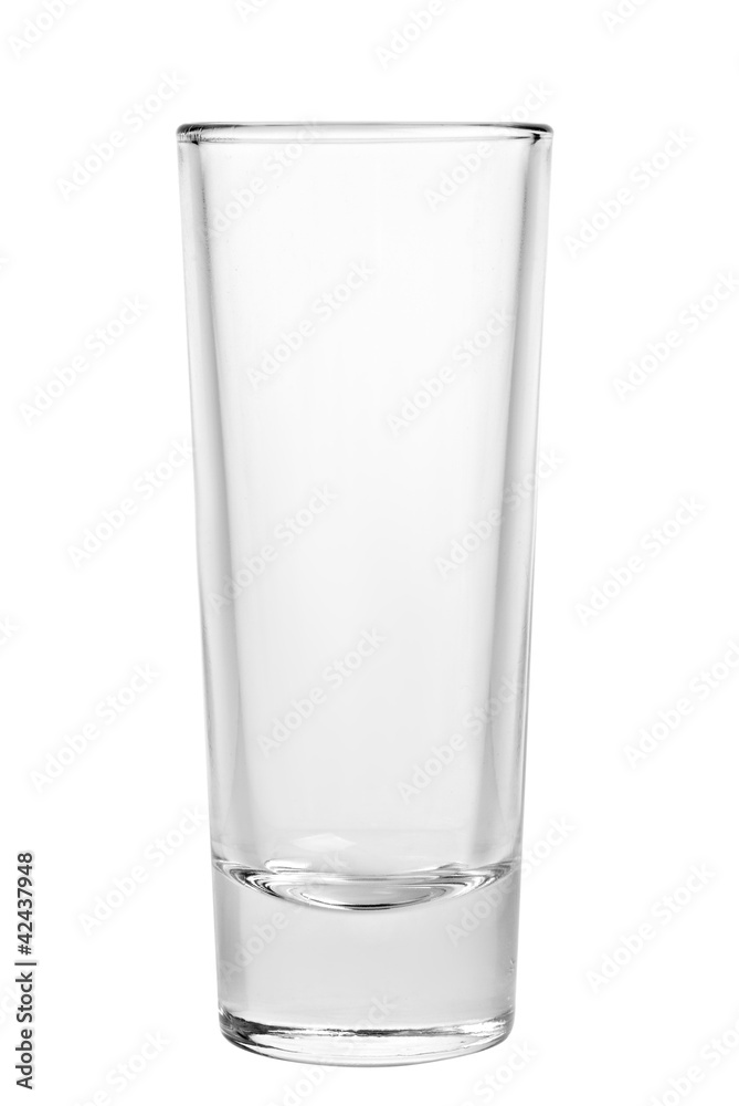 Empty glass isolated on a white background Empty glass isolated on a white background