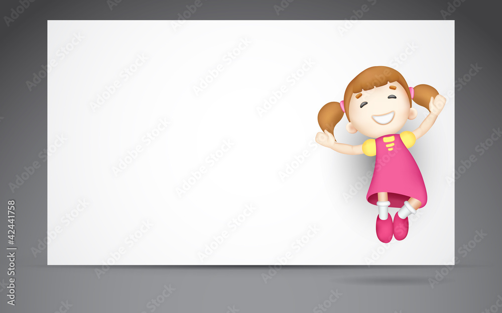 3d Girl Jumping