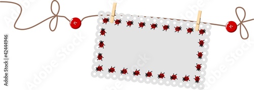 Ladybug Label String