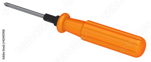 Screwdriver. Isolated on white background.