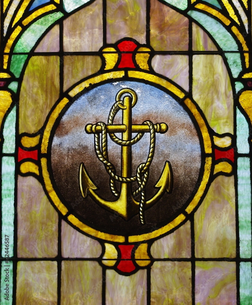 Stained Glass Anchor Image
