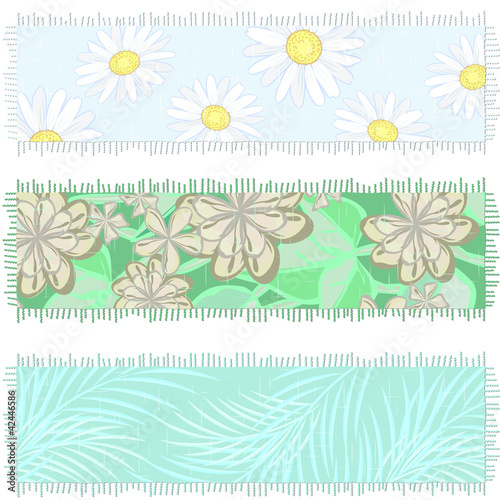Banners made of old fabric