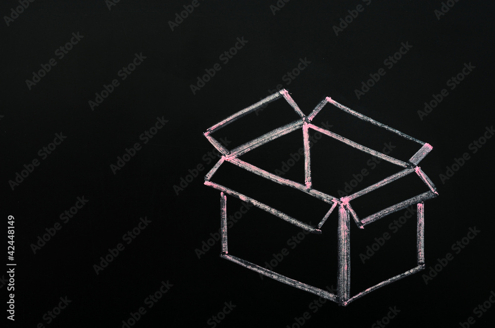 Fototapeta premium Chalk drawing - concept of 