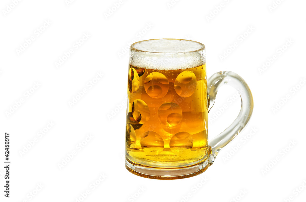 German beer glass isolated on white German beer glass isolated on white