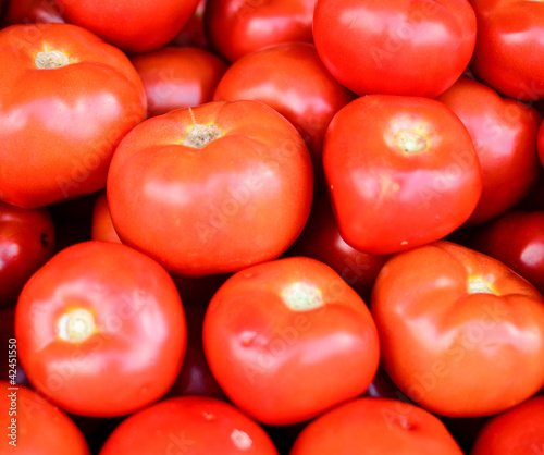 Fresh group of tomatoes