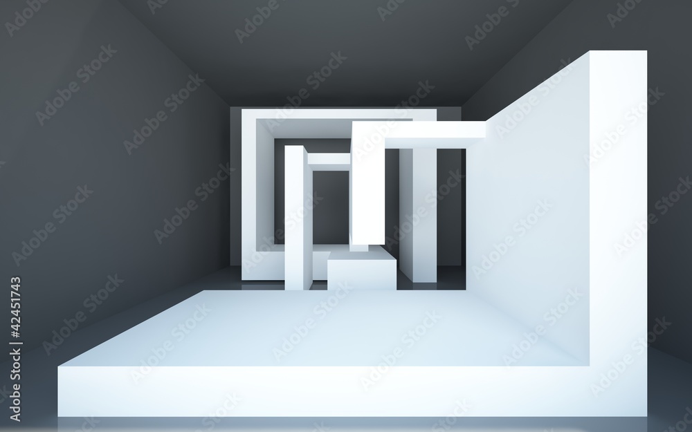 abstract interior with black walls and floors abstract interior with black walls and floors