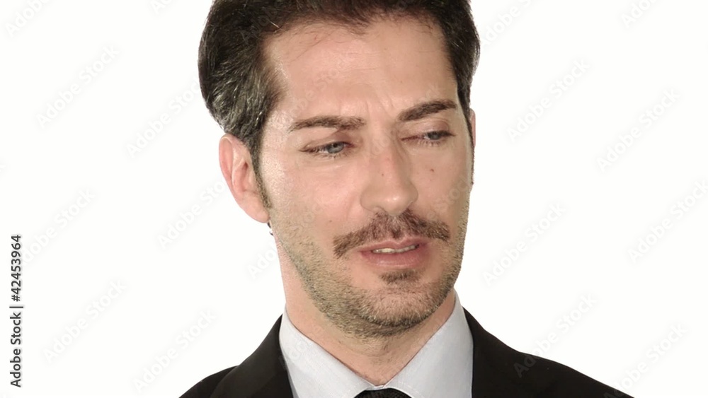 businessman, facial expressions series, doubts businessman, facial expressions series, doubts