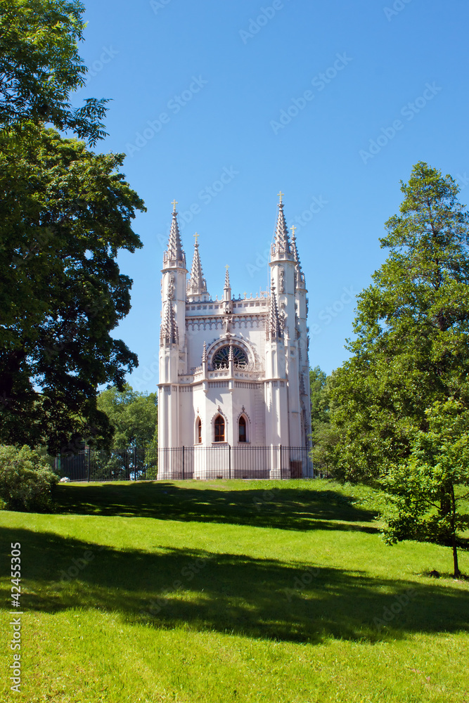 Naklejka premium Gothic chapel in Peterhof