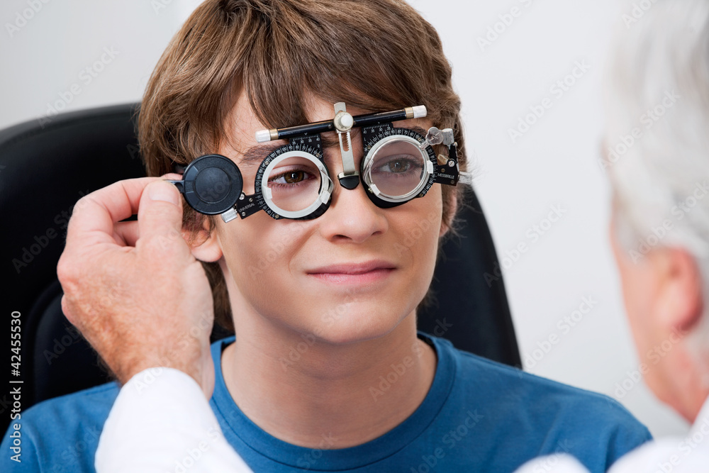 Eye Test Through Trial Frames Eye Test Through Trial Frames