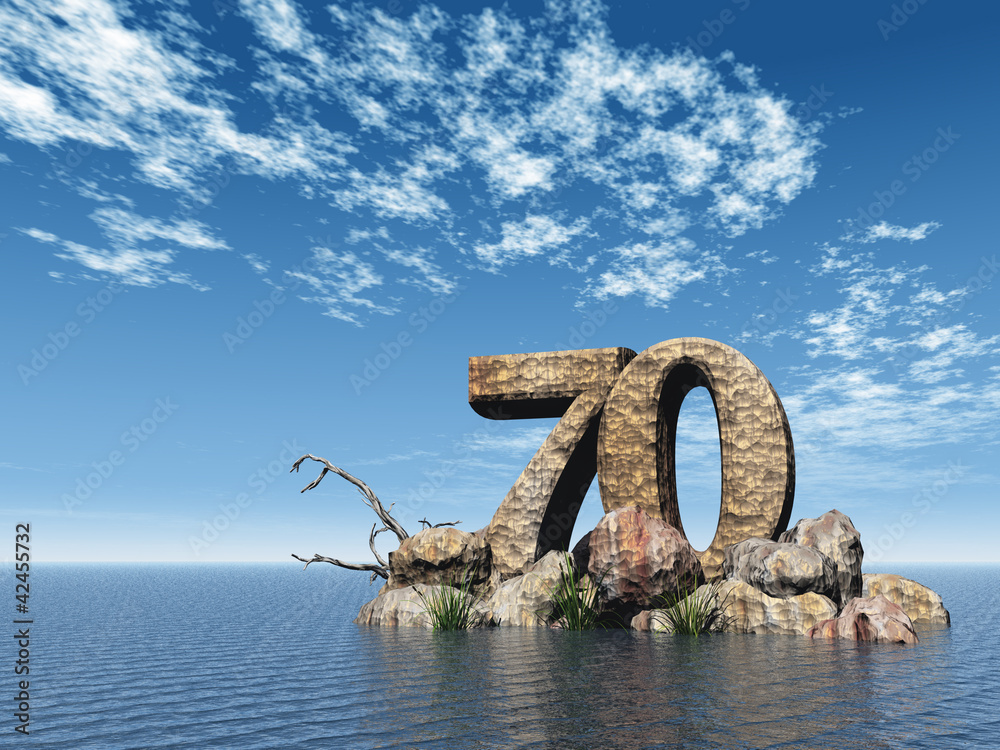 Fototapeta premium number seventy