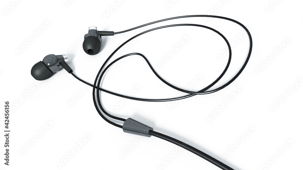 Headphones isolated 3d model Headphones isolated 3d model