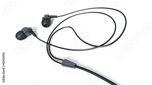 Headphones isolated 3d model