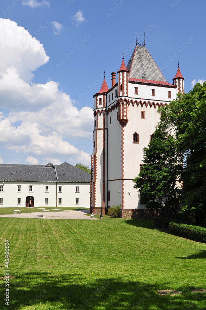 white castle Hradec nad Moravici