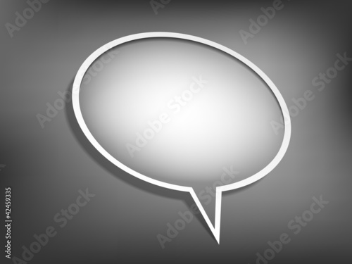 Chatting speech cloud frame