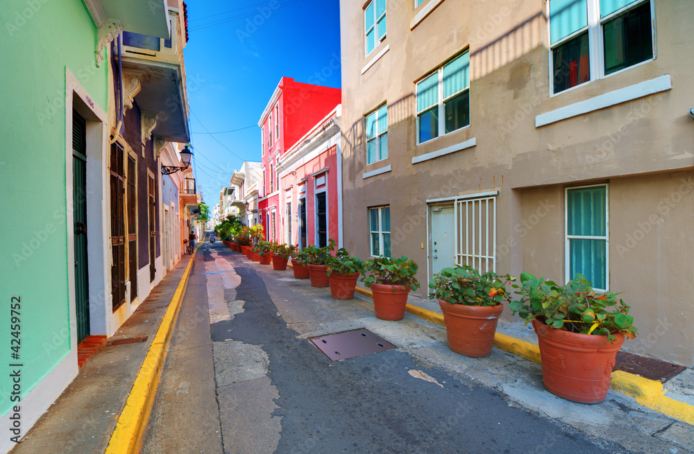 San Juan, Puerto Rico Old City Alleyway
