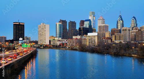 Downtown Philadelphia from the Schuylkill River © SeanPavonePhoto