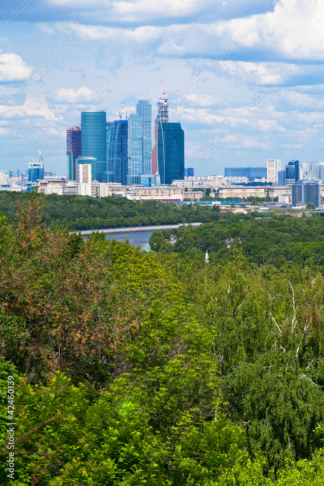 Obraz premium panorama of new Moscow City