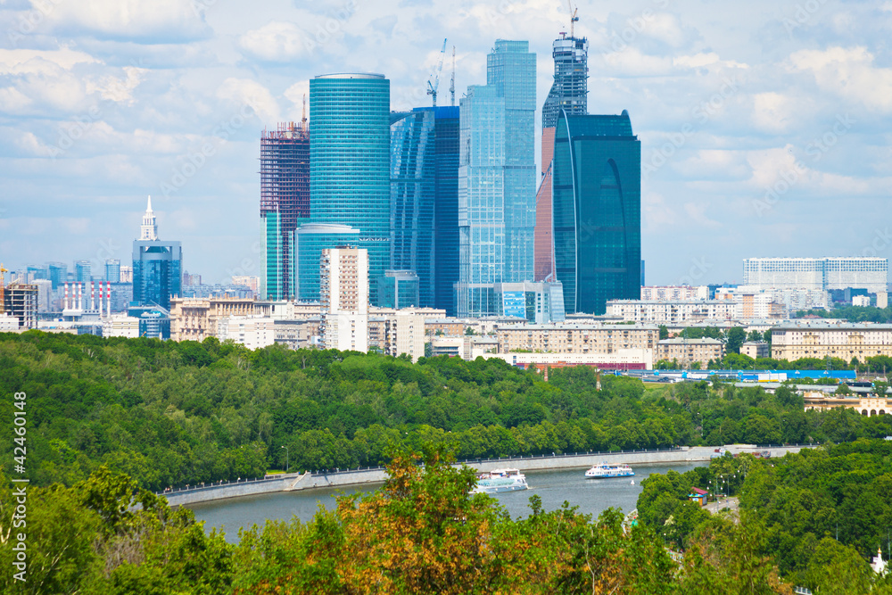 view of new Moscow City