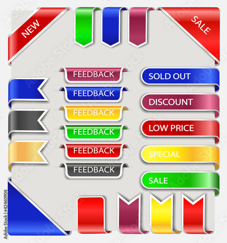 Set of labels,tags and stickers.