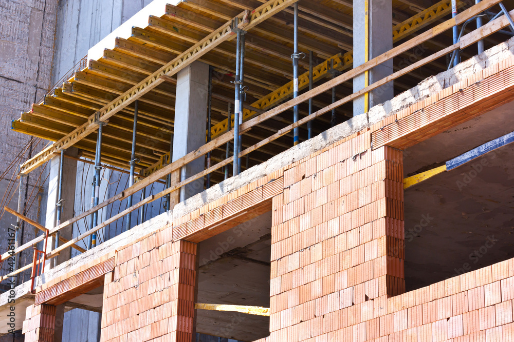 Structure of buildings under construction Structure of buildings under construction