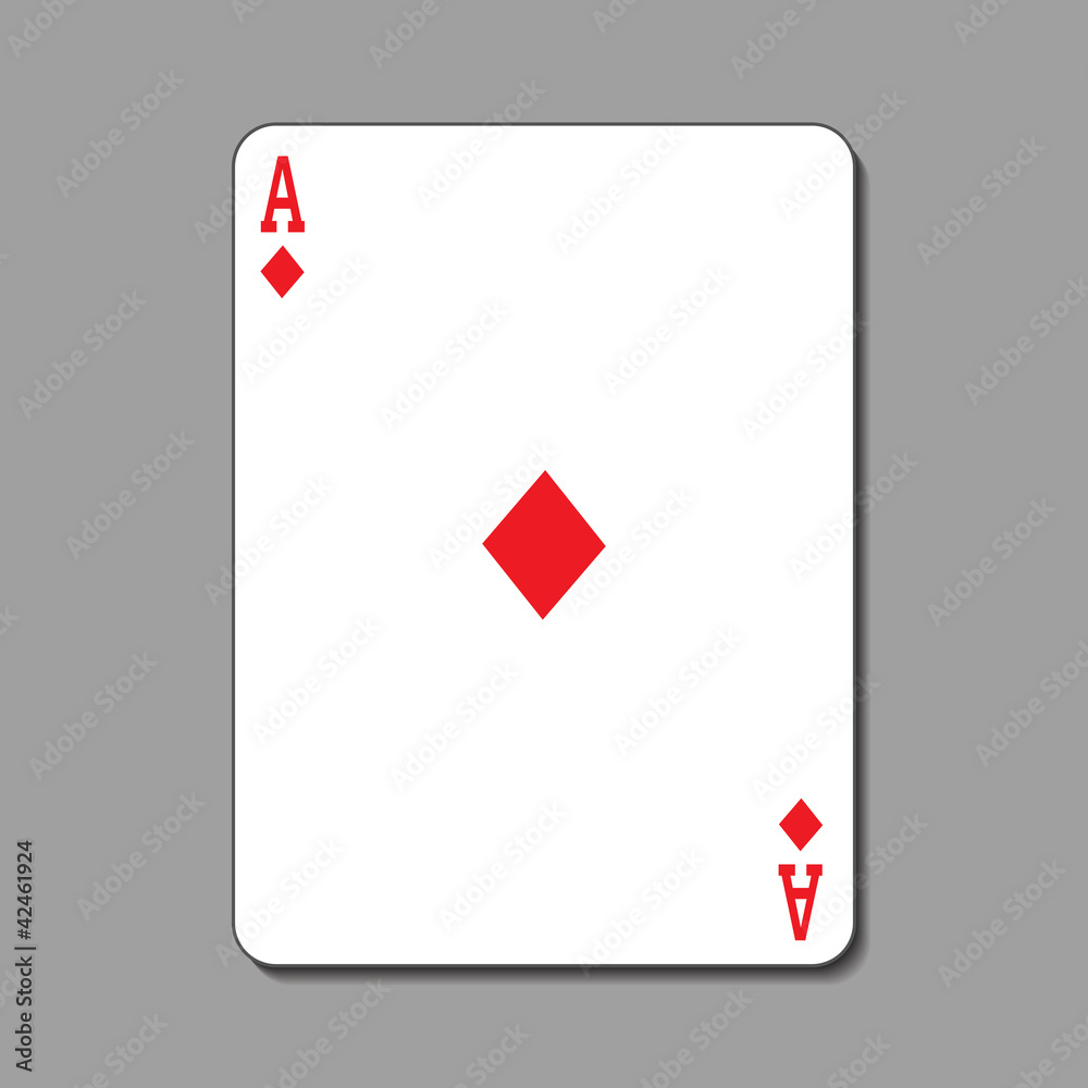 Obraz premium Ace of Diamonds Playing Card