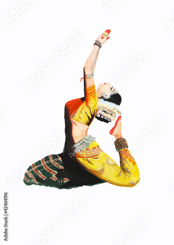 indian classical female dancer photo
