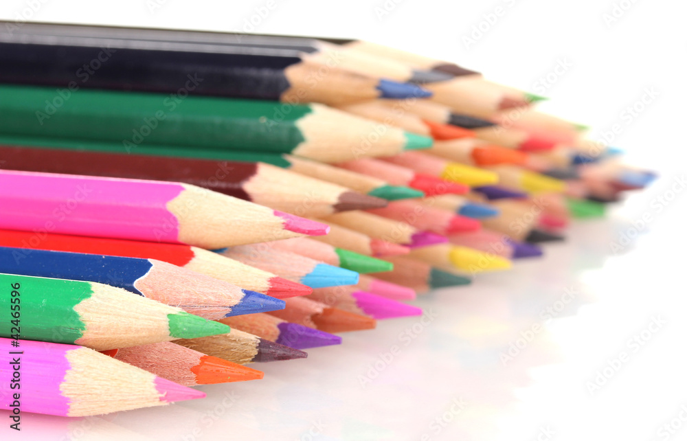Color pencils isolated on white Color pencils isolated on white