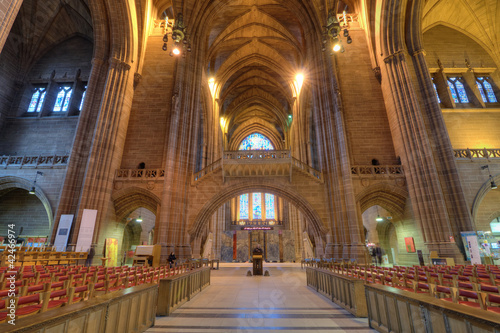 Liverpool Cathedral Interior, UK.