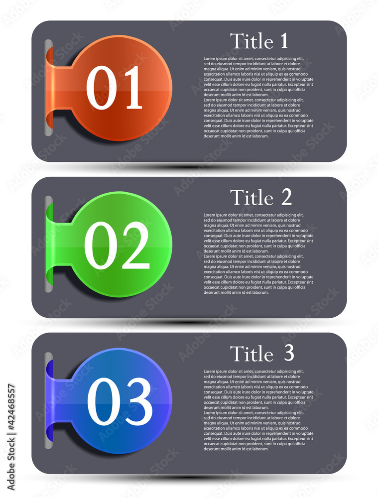 Vector website design elements set. Eps 10