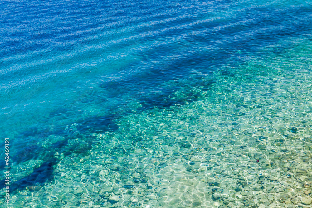 Adriatic sea waves background