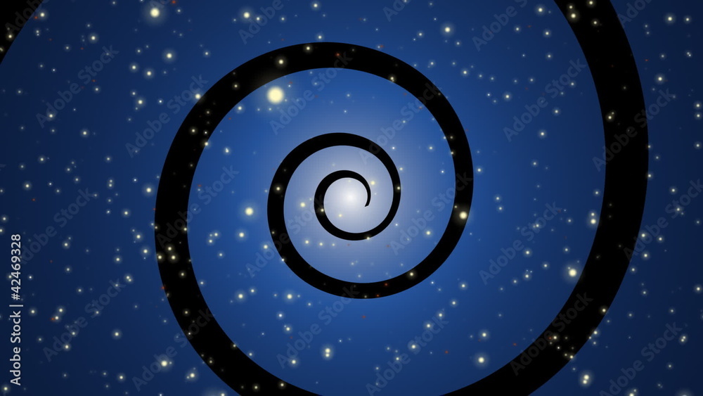 Stars Spiral Loop Blue Stars Spiral Loop Blue