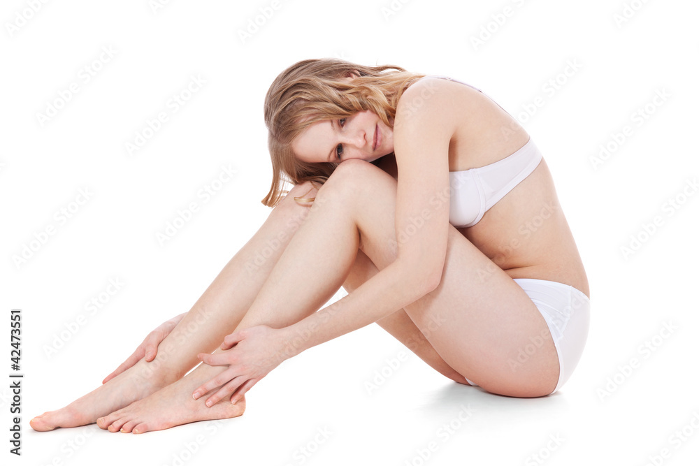 Attraktives Mädchen in Unterwäsche Attraktives Mädchen in Unterwäsche