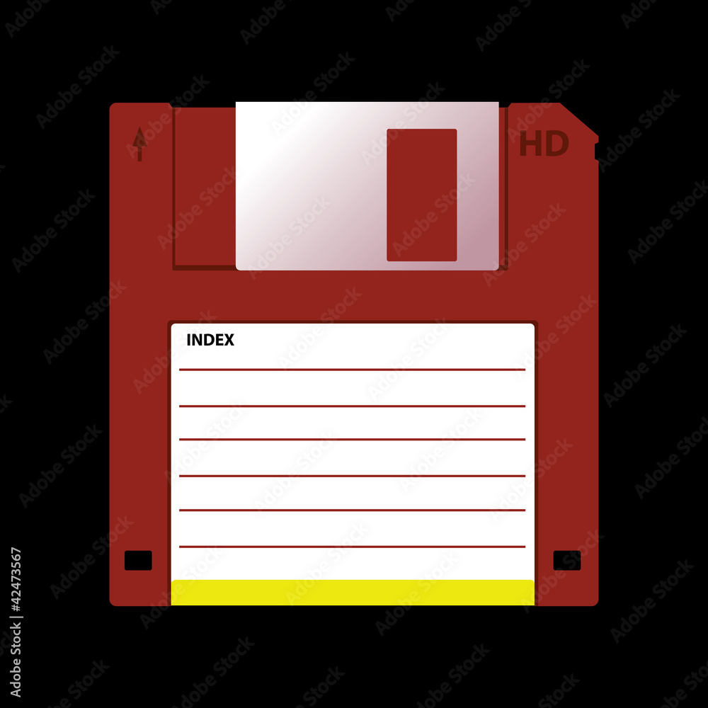 HD diskette old data media illustration HD diskette old data media illustration
