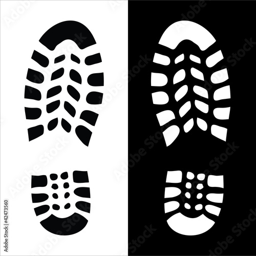 Shoe print illustration