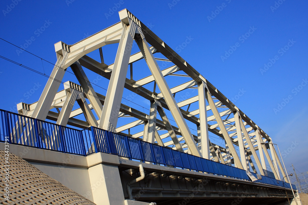 railway small bridge in Warsaw viaduct railway small bridge in Warsaw viaduct